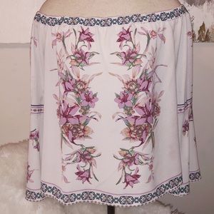 Off the shoulder blouse